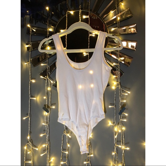 Shrinking Violet Tops - White Body Suit